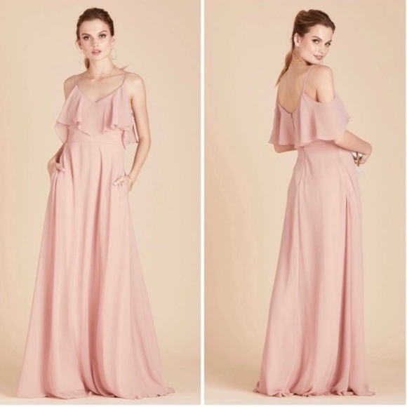 NWT Birdy Grey Jane Convertible Dress in Chiffon Rose Quartz - Picture 1 of 5